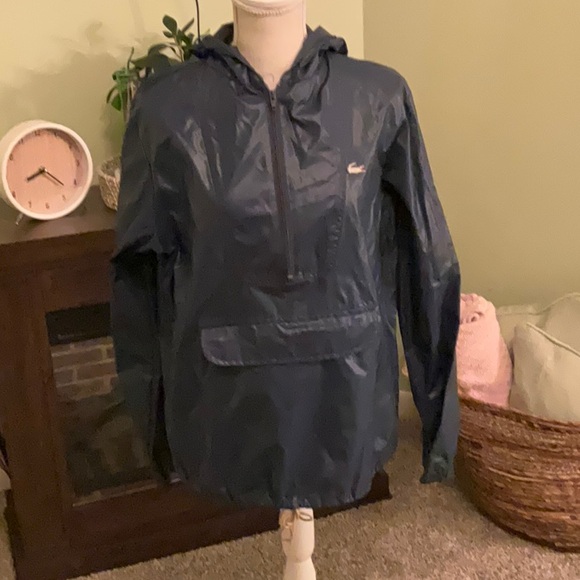 Vintage Size Medium Alligator Lacoste Hooded Nylon Jacket, Great Condition! - Picture 1 of 11